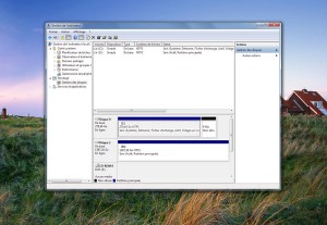 La console de gestion de Windows 7 vous permet de superviser toutes vos unités de stockage.