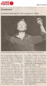 C'est la guerre - Ouest France -14 mai 2013